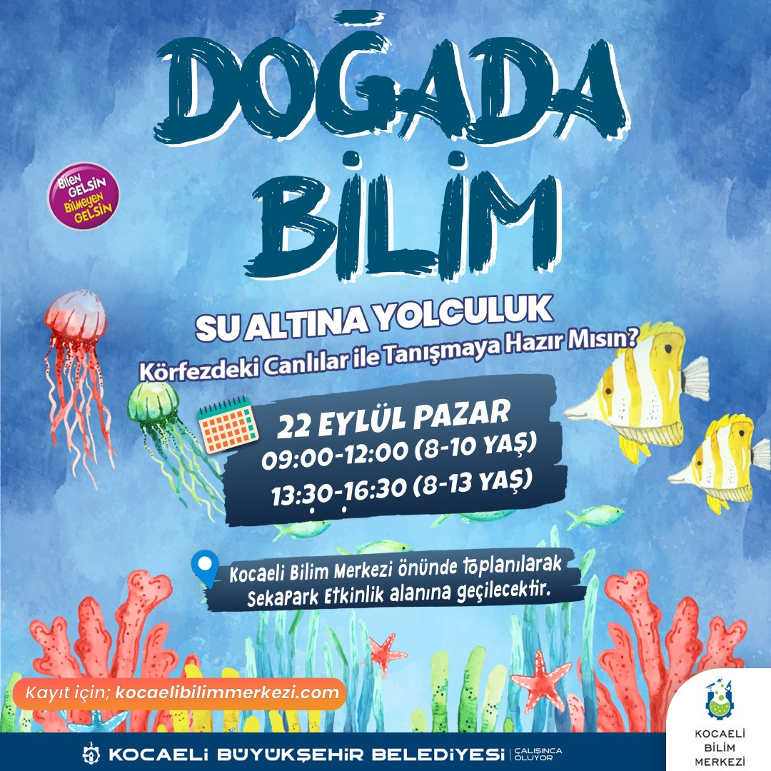 DOĞADA BİLİM ETKİNLİĞİNE KAYITLAR BAŞLADI